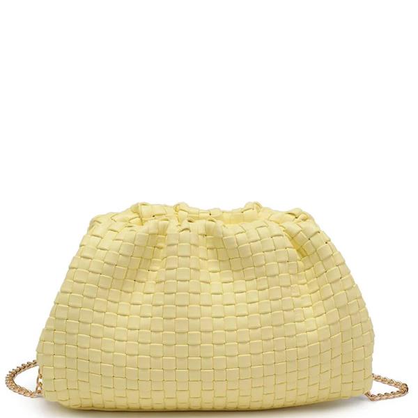 MODERN WOVEN DESIGN TATE CLUTCH BAG