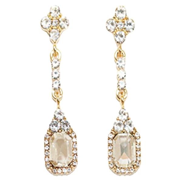 CRYSTAL RHINESTONE DROP DANGLE EARRING