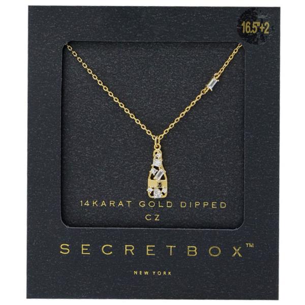 SECRET BOX DAINTY CHARM GOLD DIPPED NECKLACE