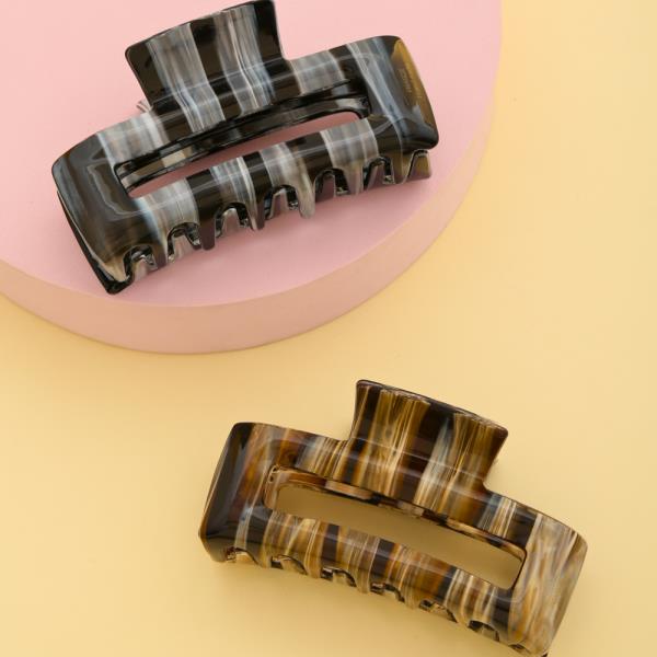 RECTANGLE HAIR CLAW JAW CLIP