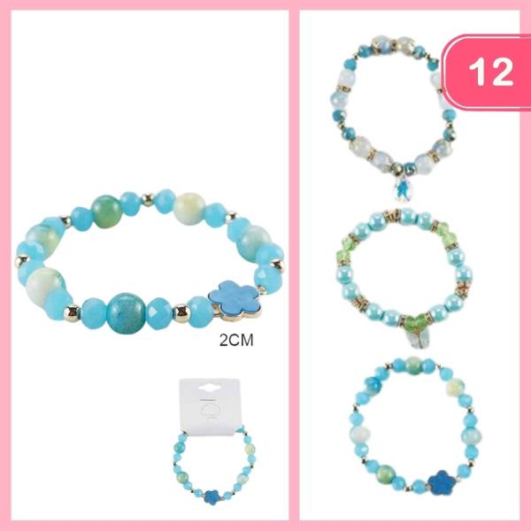 CHARM BEADED BRACELET (12 UNITS)
