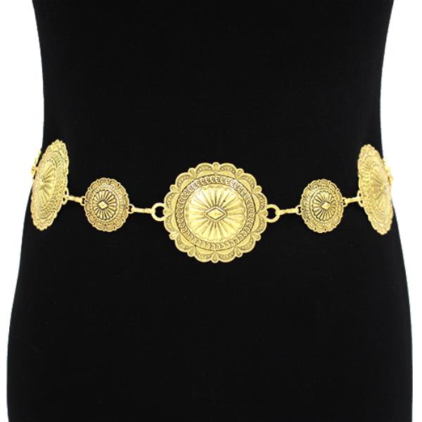 WEMETAL CIRCLE LINK WESTERN CHAIN BELT