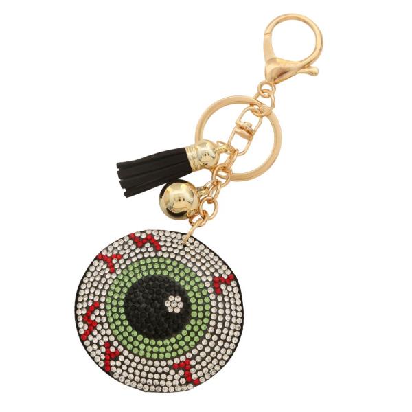HALLOWEEN EYE RHINESTONE KEYCHAIN