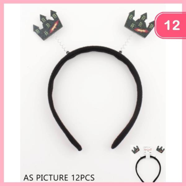 HALLOWEEN NIGHT CITY HEADBAND (12 UNITS)