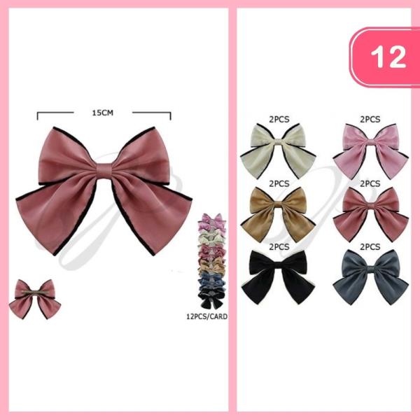 SILK HAIR BOW (12 UNITS)
