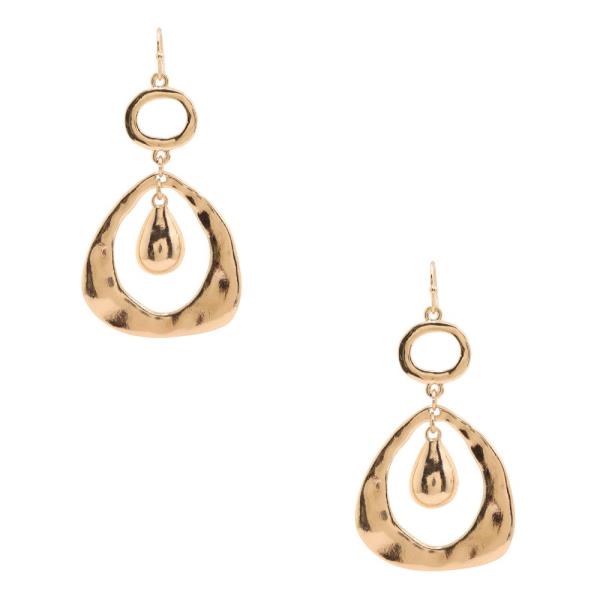 METAL DANGLE EARRING