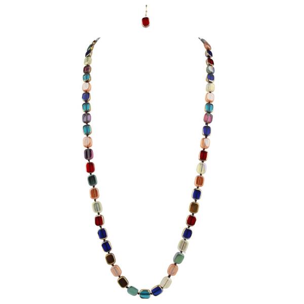 SQUARE BEAD NECKLACE