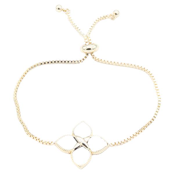 FLOWER CHARM PULL THROUGH BRACELET