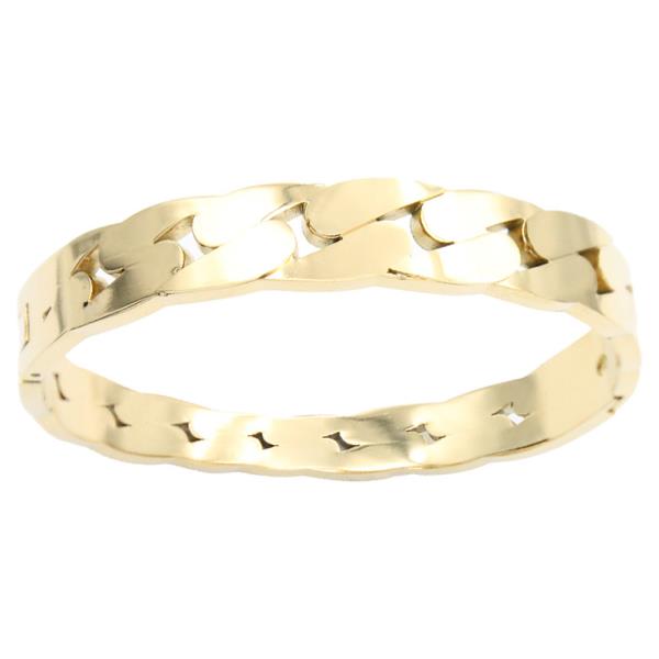 18K GOLD PLATED STAINLESS STEEL BANGLE BRACELET