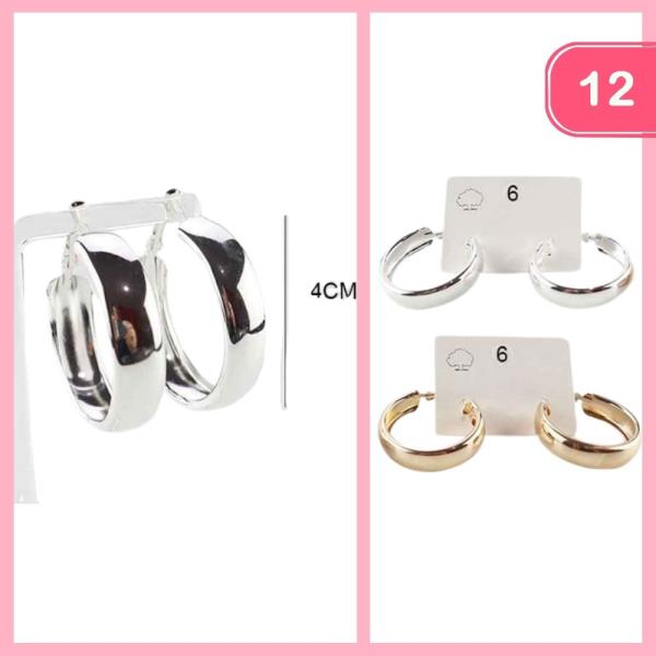 HOOP EARRINGS (12 UNITS)