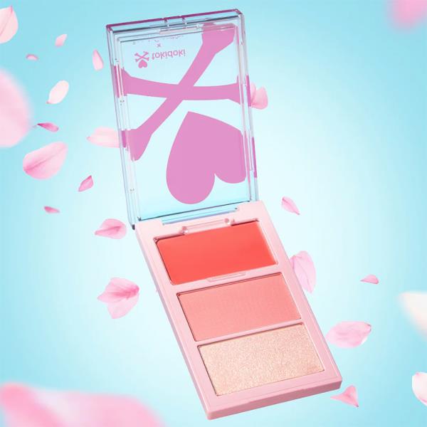 BEAUTY CREATIONS X TOKIDOKI PEACH BLOSSOM BLUSH TRIO