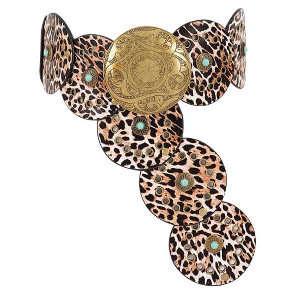 FAUX LEATHER DISC BELT