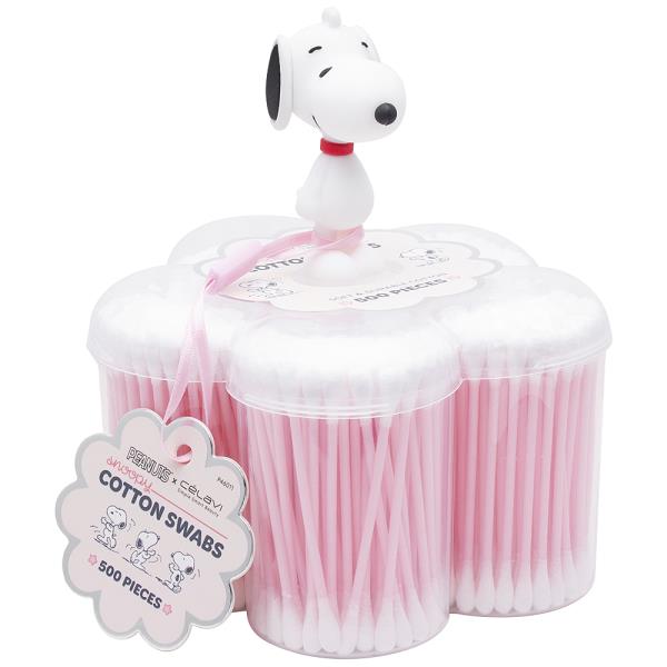 CELAVI X PEANUTS SNOOPY 500PC COTTON SWABS