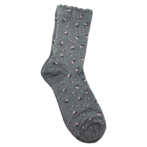 FLOWER PRINT ANKLE SOCKS