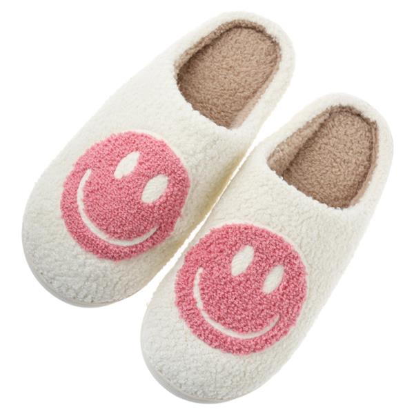 SMILEY HAPPY FACE COZY HOME SLIPPER - SM SIZE