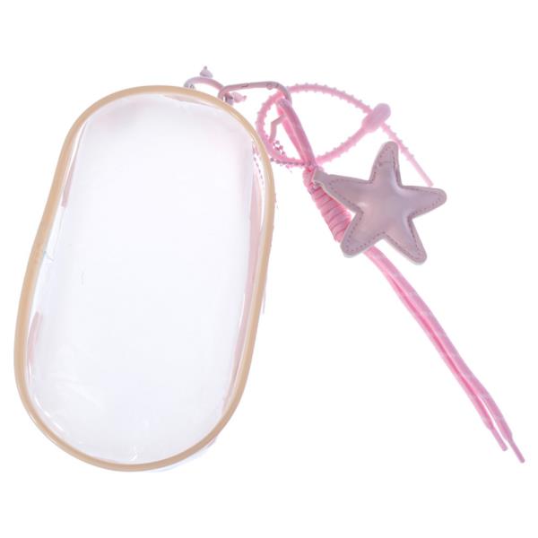 CLEAR PVC STAR CHARM COIN PURSE BAG