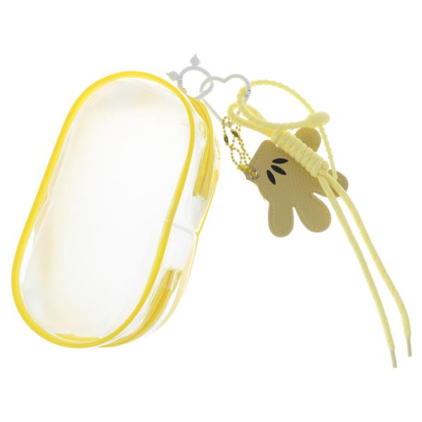 CLEAR PVC HAND CHARM COIN PURSE BAG