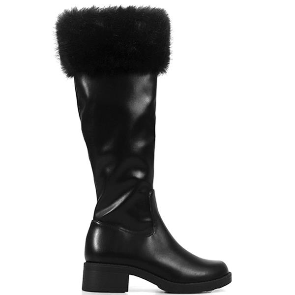 CHIC FUR HEEL BOOTS 12 PAIRS