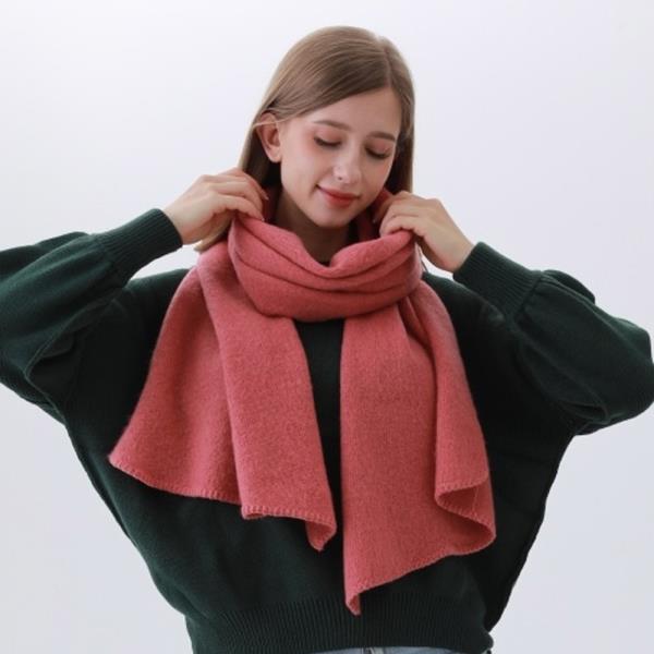 Timeless Elegance-Solid Woven Bias-Cut Scarf