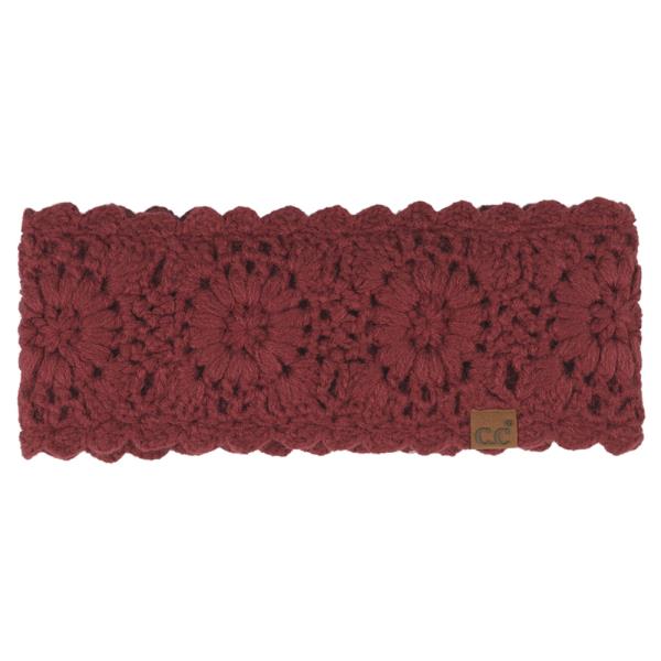 CC FLOWER CROCHETED HEADWRAP