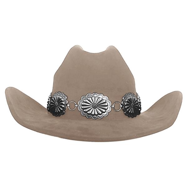 SW OVAL FLORETTE CONCHO BANDED COWBOY HAT