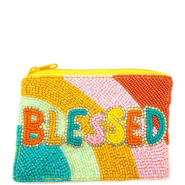 "BLESSED" COIN  BAG