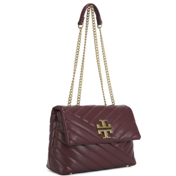 QUILTED CHAIN LINK FLAP CROSSBODY SHOULDER BAG