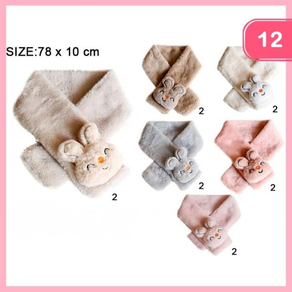 WARM ANIMAL SCARF (12 UNITS)