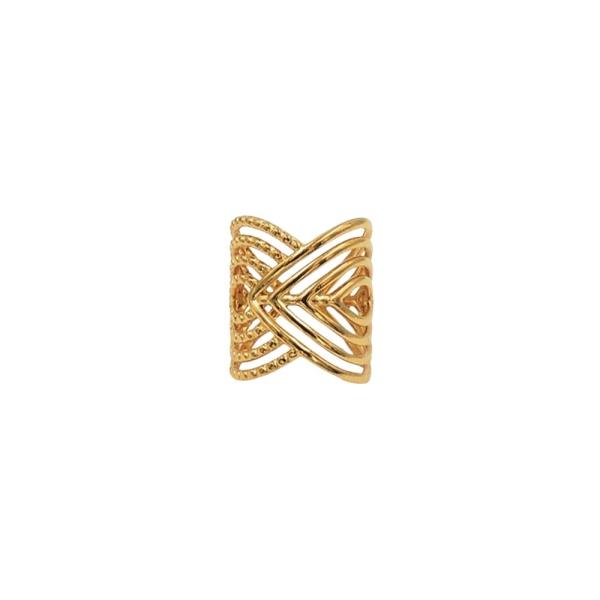 STAINLESS STEEL WOVEN METAL RING