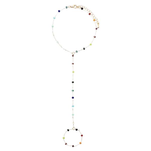 MULTI COLOR BEAD HAND CHAIN