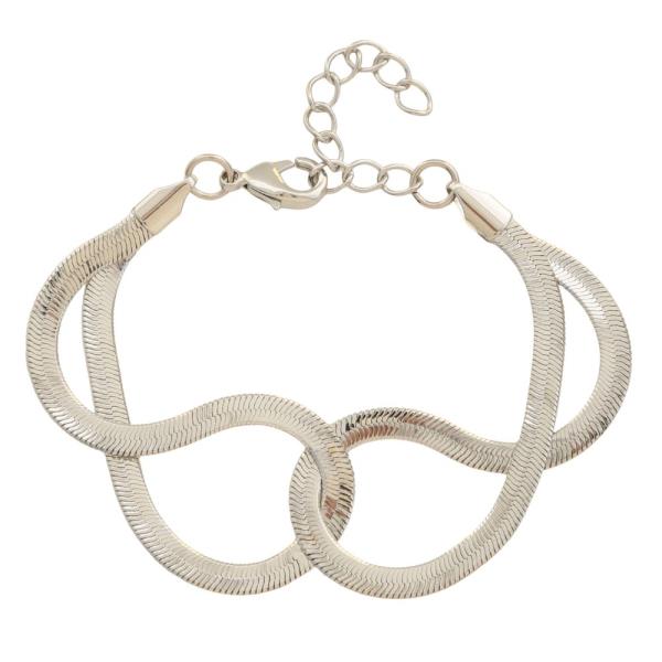 SODAJO CRISS CROSS GOLD DIPPED BRACELET