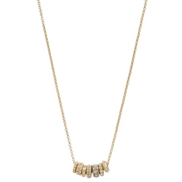 RHINESTONE BEADED NECKLACE