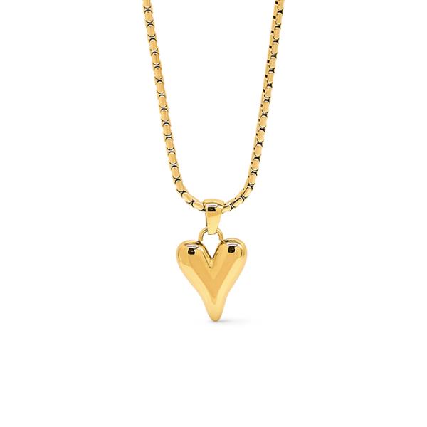 STAINLESS STEEL HEART NECKLACE
