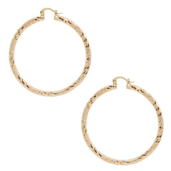 METAL 60MM HOOP EARRING
