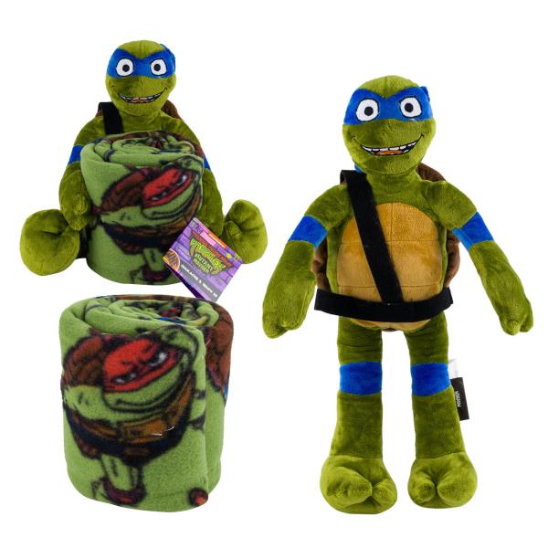 NICKELODEON TEENAGE MUTANT NINJA TURTLES HUGGER & THROW SET - 2PCS