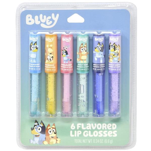BLUEY 6PC FLAVORED LIP GLOSS