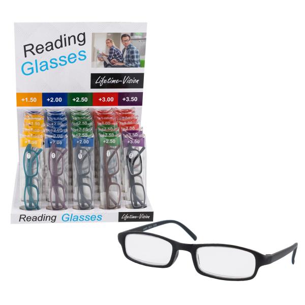 LIFETIME VISION READING GLASSES 30 PC DISPLAY