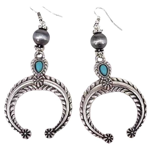 WESTERN HORESHOE DANGLE EARRING