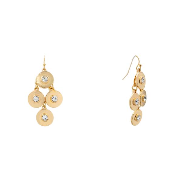 METAL ORNAMENT DROP DANGLE EARRING