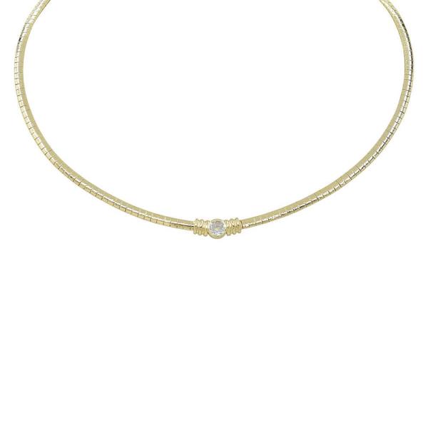 CZ METAL LINK NECKLACE