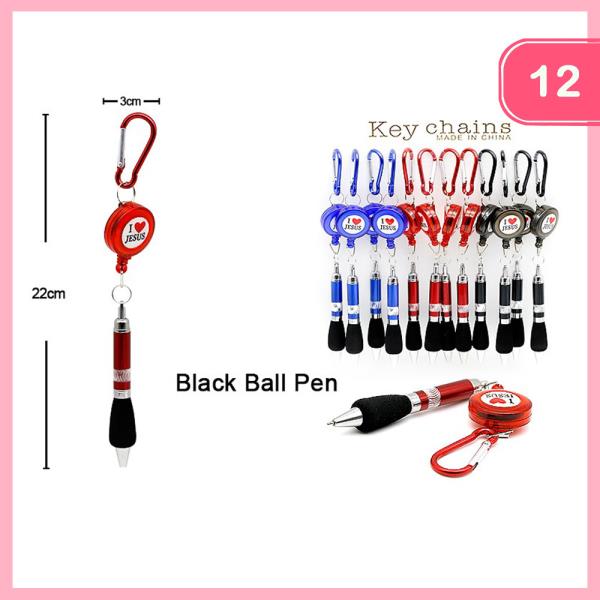 I LOVE JESUS PEN  KEYCHAIN (12 UNITS)