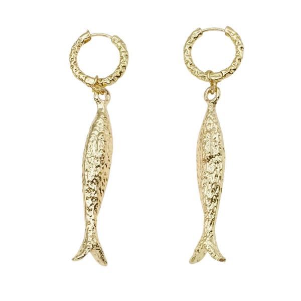 FISH METAL DANGLE EARRING