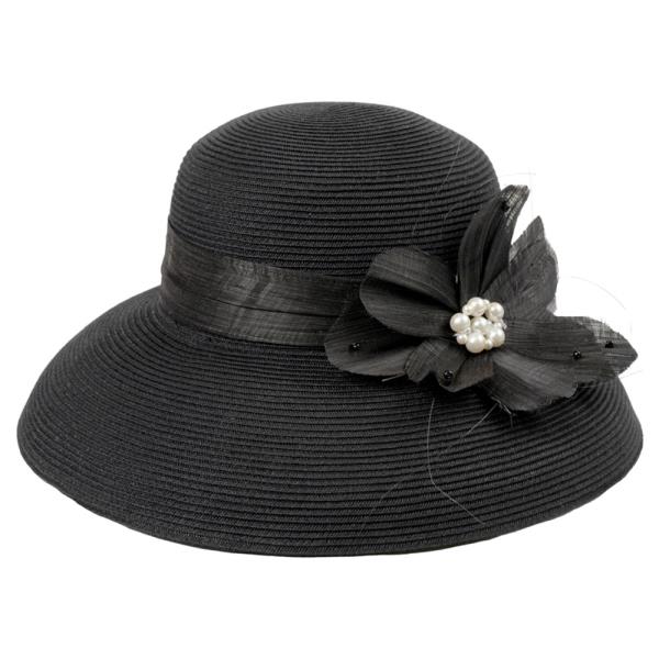 RAFFIA SUN HAT WITH BRAID BAND