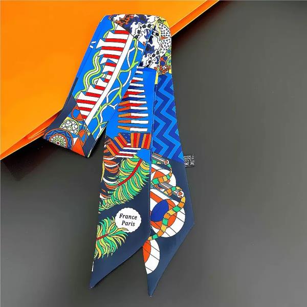 MULTI PATTERN SKINNY SCARF
