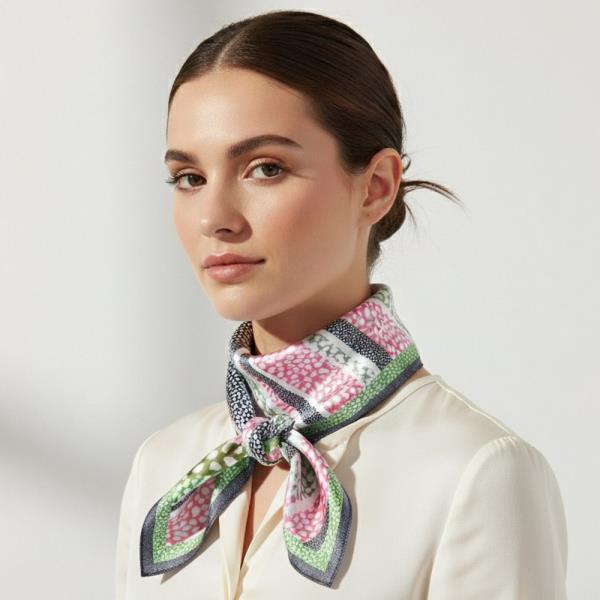 ABSTRACT LEOPARD PRINT BANDANA