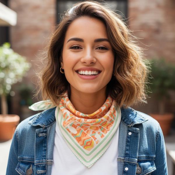 ABSTRACT TRIBAL PRINT BANDANA