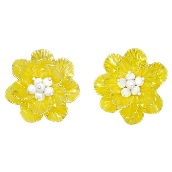 FLOWER BEADED EARRING