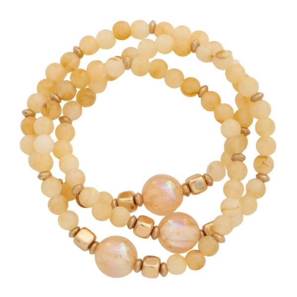 MIXED BEAD BRACELET SET