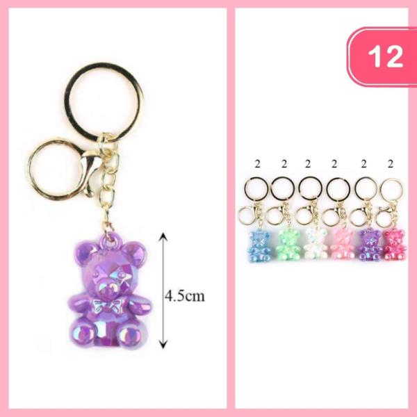 TEDDY BEAR  KEYCHAIN (12 UNITS)
