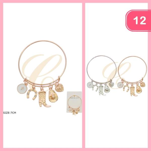 WESTERN CHARM BRACELET (12 UNITS)
